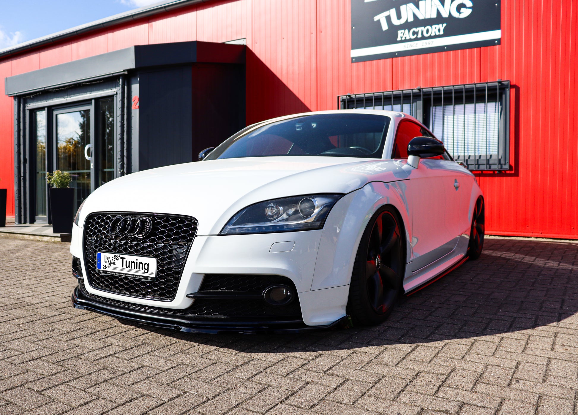 Frontspoilerlippe für Audi TT 8J S-Line Competition, Ingo Noak Tuning, aus ABS, zeigt sportliches Design und hochwertige Verarbeitung