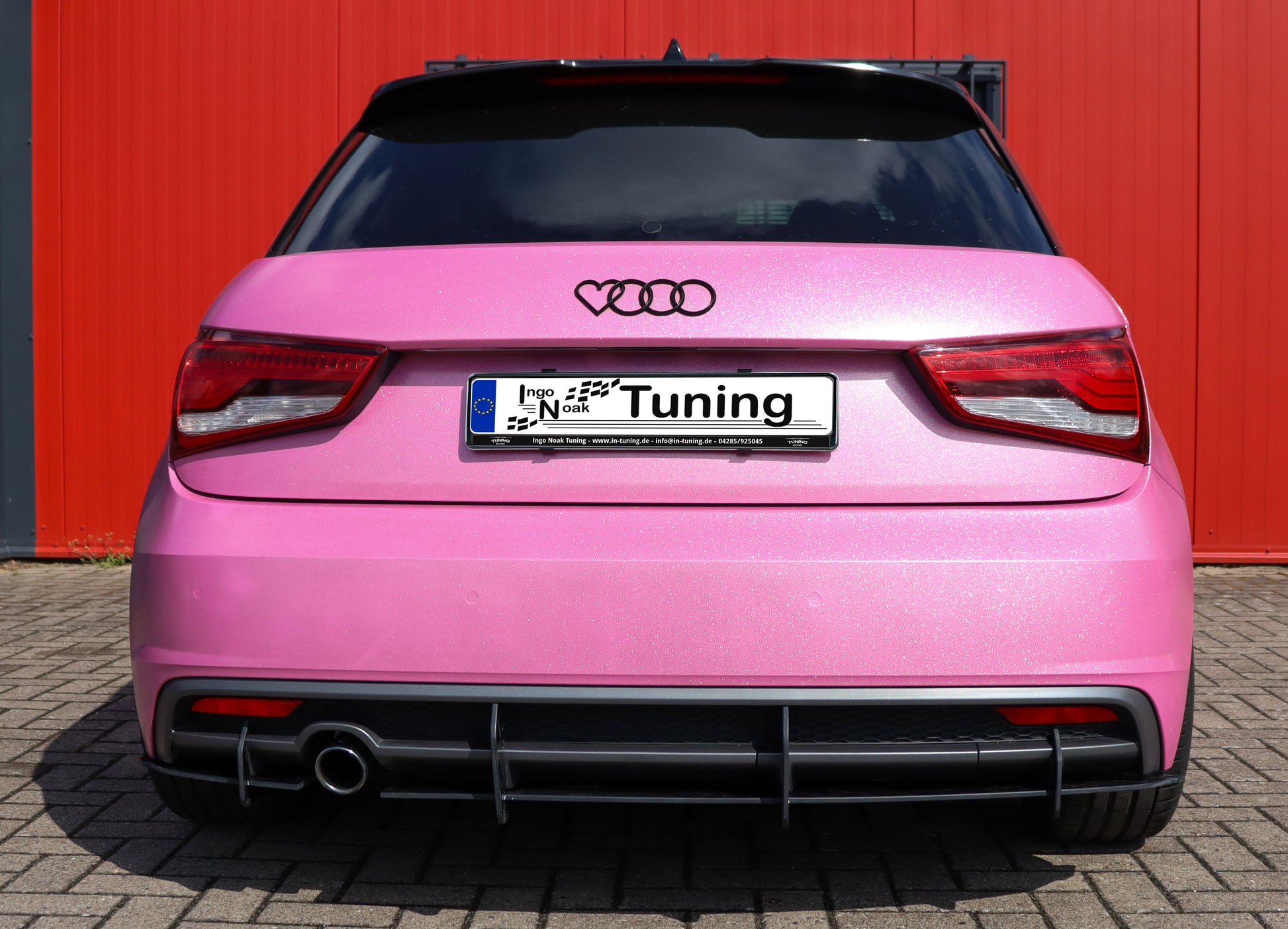Gefräster Heckansatz für Audi A1 8X S-Line ab Bj.2014-2018