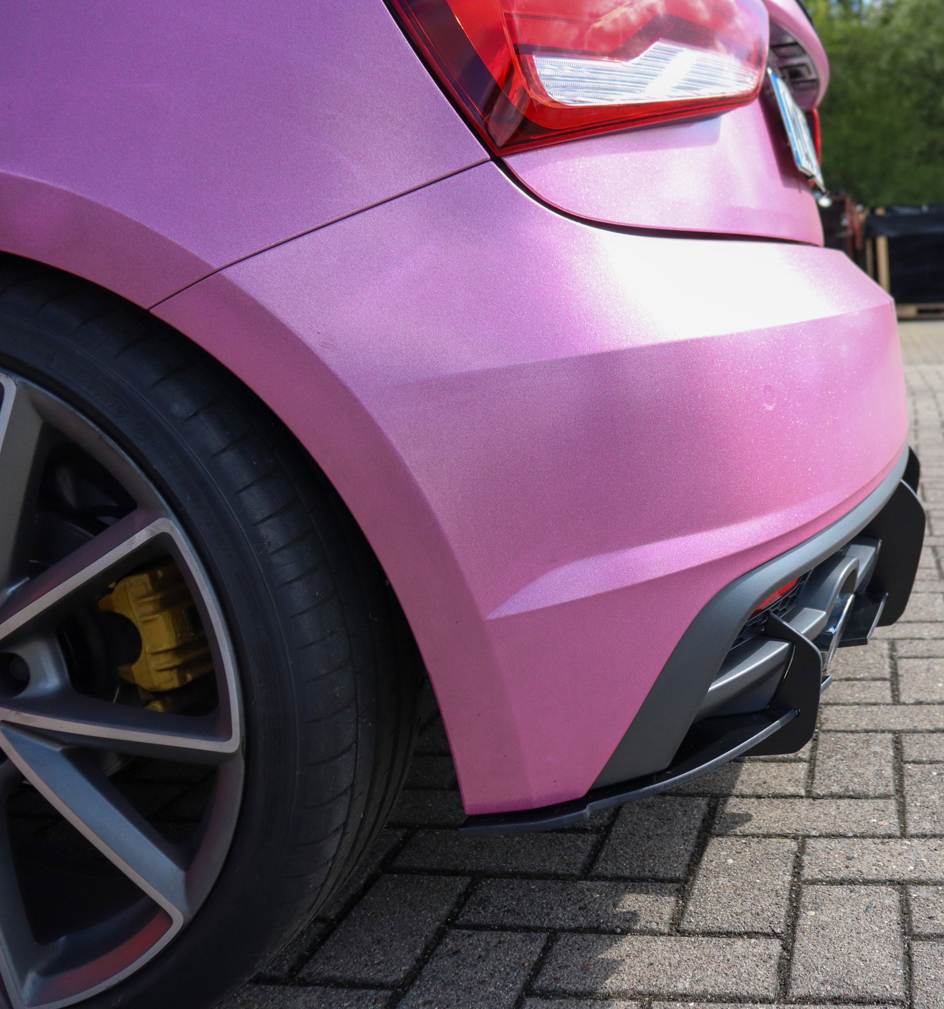 Gefräster Heckansatz für Audi A1 8X S-Line ab Bj.2014-2018